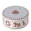 Boltze Vorratsdose Ginger Groß 8 cm x 18 cm x 8 cm Braun-Weiß