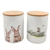 Boltze Vorratsdose Knuffi Groß 16 cm x 12 cm x 16 cm Weiß
