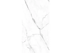 Breuer Duschrückwand Aluminium Hochglanzdekor 100 cm x 210 cm Marmor Weiß