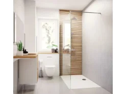 Breuer Duschrückwand Scandi Holzdekor Aluminium 100 cm x 255 cm