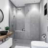 Breuer Duschrückwand Soft-Touch Seidenmatt Quick 72 Beton-Optik Grau 100x210 cm