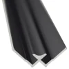 Breuer Verbindungsprofil für Rückwand Ecke Innen 255 cm Schwarz Matt