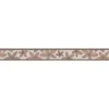 Bricoflor Selbstklebende Küchenbordüre in Beige und Braun Schmale Tapetenborte mit Blumen Florale Küchen Tapeten Bordüre mit Vinyl