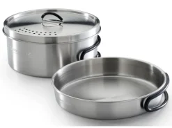 Campingaz Trekking-Geschirrset 3-teilig Silber-Schwarz