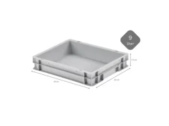 CHEFGASTRO SuperSparSet 4 x Pizzaballenbox Mit 4 x Deckel HxBxT 8,5 x 30 x 40 cm 9 Liter Teigwanne Für Pizzateig Sstapelbare Pizzabox