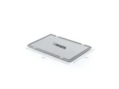 CHEFGASTRO SuperSparSet 3 x Pizzaballenbox Mit 1 x Deckel HxBxT 8,5 x 30 x 40 cm 9 Liter Teigwanne Für Pizzateig Sstapelbare Pizzabox