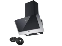 CIARRA Dunstabzugshaube 60 cm 350 m³/h A++ Kopffrei Schwarz VM6736CB