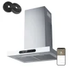 CIARRA Dunstabzugshaube A+++ 650 m³/h 60 cm WIFI-APP Touch Control VM6102W