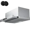 CIARRA Flachschirmhaube 60 cm 580 m³/h A+ Unterbau Abzugshaube VM6909AS