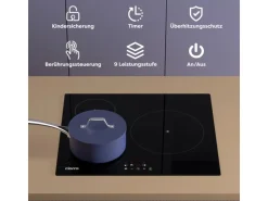 CIARRA Induktionskochfeld 60 cm 3 Kochfelder Einbau-Induktion VM3BIH-F