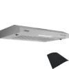 CIARRA Unterbauhaube 60 cm 200 m³/h Dunstabzugshaube Edelstahl Um/Abluft VMS6903