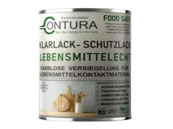 Contura Klarlack Lebensmittelecht Hartlack Food Safe Schneidebrett Tischplatte Holzlack LFGB Lack  375ml