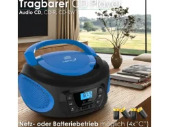 Cyberlux CL-610 CD-Player Tragbar CD/MP3/USB Radio Blau
