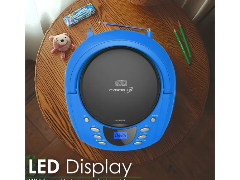 Cyberlux CL-710 CD-Player Tragbar CD/MP3/USB Radio Blau