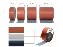 Daprona Butylband 4x 10m x 75mm Alu Ziegelrot Reperaturband Dichtband