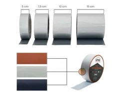 Daprona Butylband 3x 10m x 100mm Alu Silber Reperaturband Dichtband