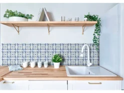 d-c-fix Wandfliesen Wall Tiles Cubia 6er-Set 15 cm x 15 cm Blue