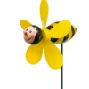 Deko-Gartenstecker Hummel mit Windrad 48 cm