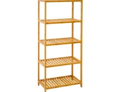 DuneDesign Bambus Regal für das Badezimmer 130 x 60 x 26 cm