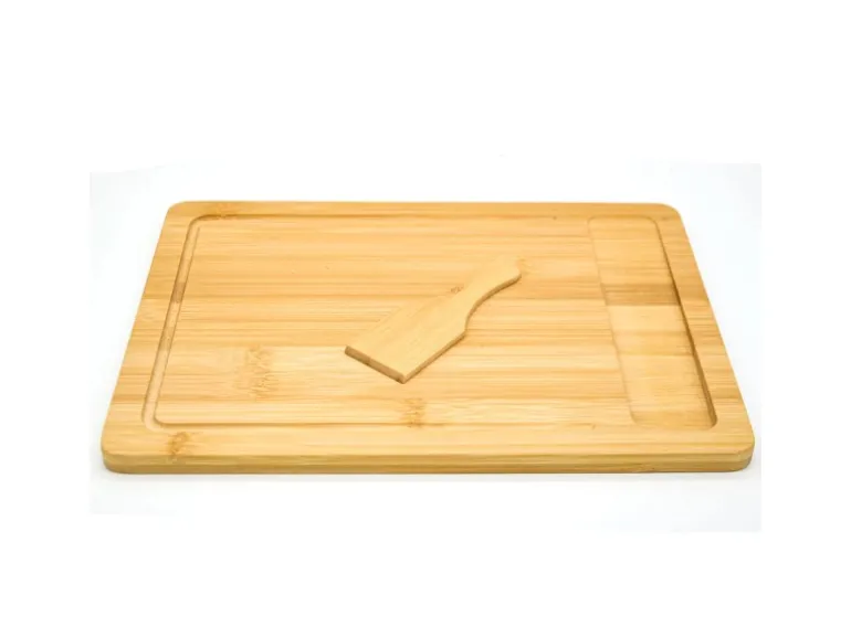 DuneDesign 2er Set Schneidebrett 30 x 22 cm mit Auffangschale