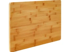 DuneDesign XL Schneidebrett aus Bambus 50 x 35 x 2 cm  Holzfarben
