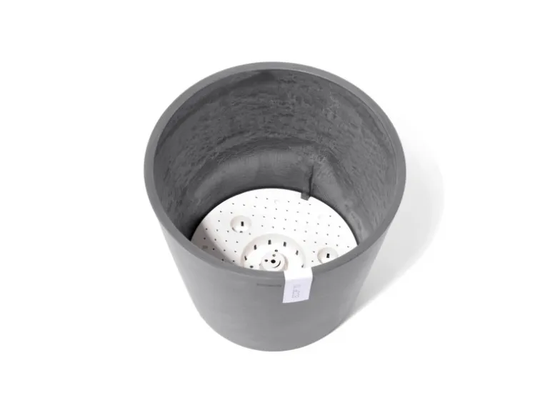 Ecopots Pflanztopf Amsterdam Grau 30 cm x 26 cm