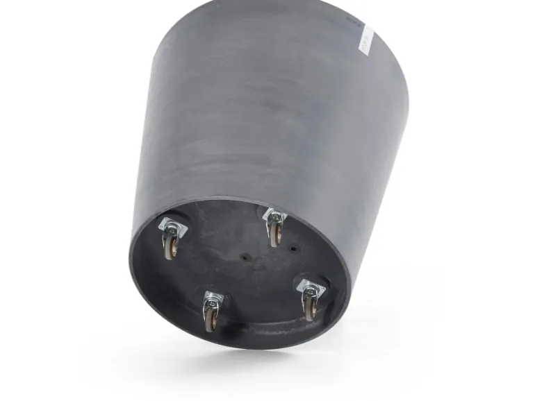 Ecopots Pflanztopf Amsterdam mit Rollen Ø 60 cm Grau