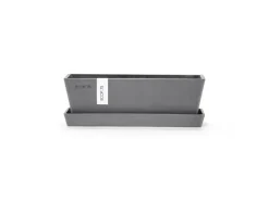 Ecopots Pflanztopf Bruges Mini Grau 25 cm x 9 cm x 8,4 cm