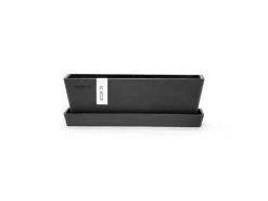 Ecopots Pflanztopf Bruges Mini Dunkelgrau 25 cm x 9 cm x 8,4 cm