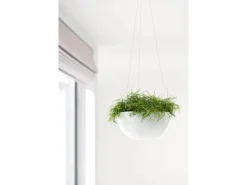 Ecopots Pflanztopf Brussels Hängend Weiß 26,5 cm x 13 cm