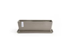 Ecopots Untersetzer Eckig Bruges Braungrau 57,5 cm x 19,5 cm x 2,5 cm