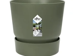 Elho Blumentopf Greenville Rund 18 cm Laubgrün
