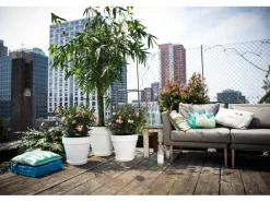 Elho Blumentopf Loft Urban mit Rollen Ø 50 cm weiß