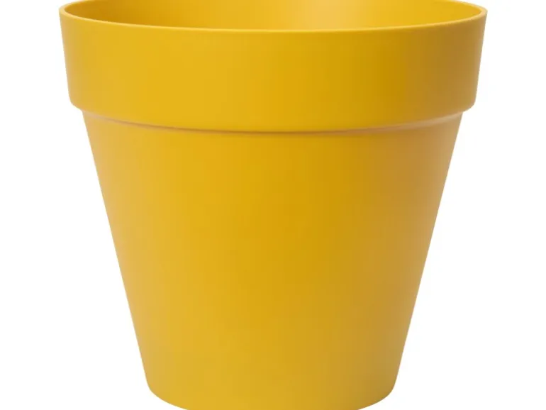 Elho Blumentopf Loft Urban Rund mit Rollen Ø 38,5 cm Ocker