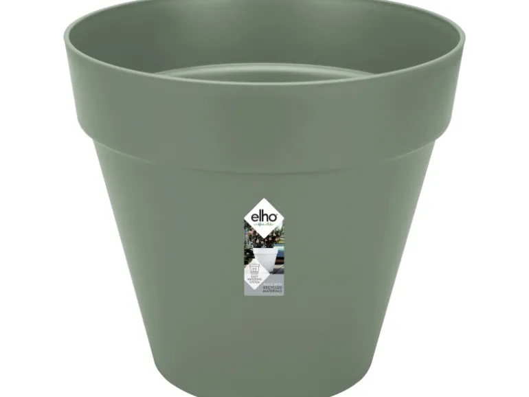 Elho Blumentopf Loft Urban Rund mit Rollen Ø 48,5 cm Pistaziengrün