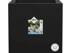 Elho Pflanztopf Vivo Next 40 cm x 40 cm x 40 cm Living Black mit Rollen