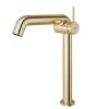 Emke Wasserhahn Bad 332 x 220 x 76 mm Champagnergold Wasserhahn Waschtischarmatur Mischbatterie