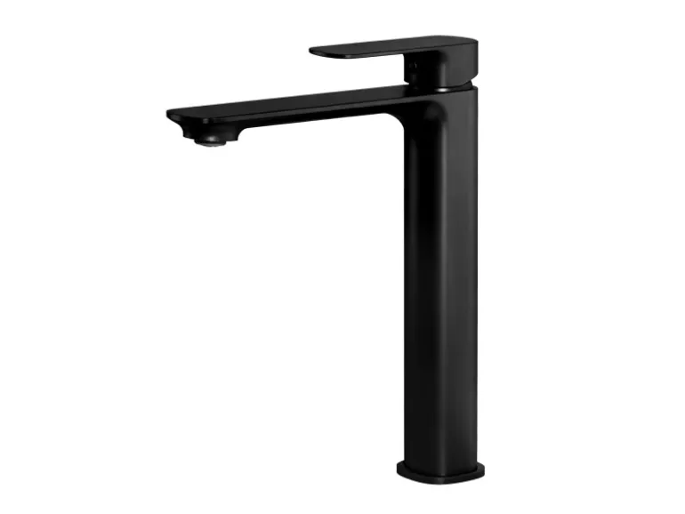 Emke Wasserhahn Bad 215 x 269 x 49 mm Schwarz Matt Waschtischarmatur Mischbatterie Waschbecken
