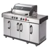 Enders Gasgrill Kanasas II Pro 4 SIK Profi Turbo 4 Brenner & Seitenkocher Silber