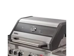Enders Gasgrill Kanasas II Pro 4 SIK Profi Turbo 4 Brenner & Seitenkocher Silber