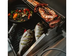Enders Gasgrill Kanasas II Pro 4 SIK Profi Turbo 4 Brenner & Seitenkocher Silber