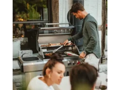 Enders Gasgrill Kanasas II Pro 4 SIK Profi Turbo 4 Brenner & Seitenkocher Silber