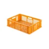 Eurobehälter Bäcker- und Konditorenkasten HxBxT 17,1 x 40 x 60 33 Liter Gelb-Orange Brötchenkiste Sstapelbare Bäckerkiste