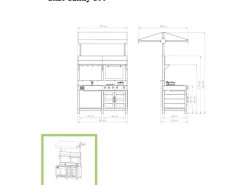 EXIT Yummy 300 hölzerne Küche für draußen - naturel FSC®