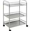 eyepower Servierwagen mit 3 Etagen 60 x 35 x 77 cm