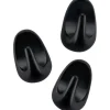 Fackelmann Allroundhaken 40 mm Schwarz 3 Stück