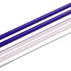 Fackelmann Glas-Trinkhalme 4er Set Bunt inkl. Bürste