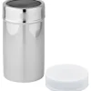 Fackelmann Netzstreuer Inox Ø 7 cm x 13 cm Silber/Weiß
