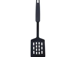 Fackelmann Pfannenwender Statement 2K mit Schlitzen 31 cm Schwarz-Dunkelgrau