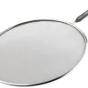 Fackelmann Spritzschutz mit Griffeinlage Ø 29 cm x 46 cm Silber-Grau